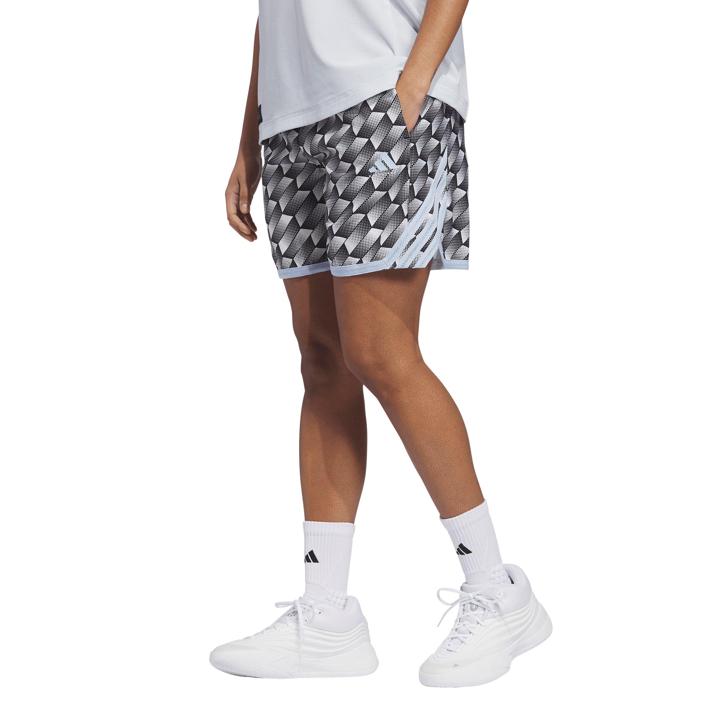 adidas Women's Crazy Lite Kaleidoscope All Over Print Shorts - Black - BLACK